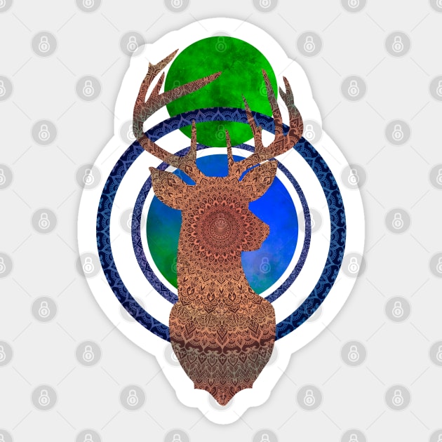 Oh Deer Sticker by AubreyBriteArt